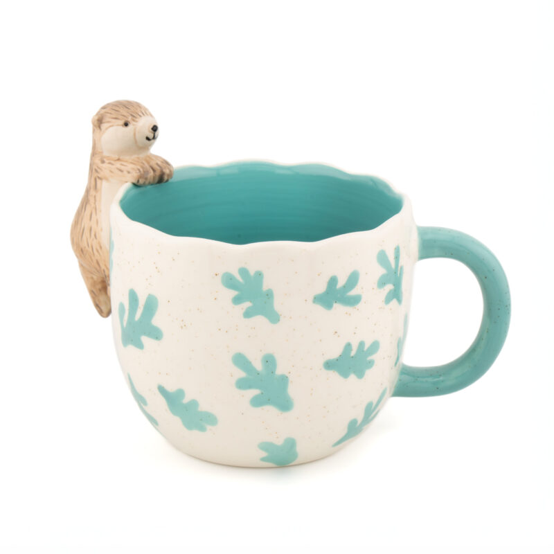 Taza de Cerámica Nutria Colgando | Sass & Belle